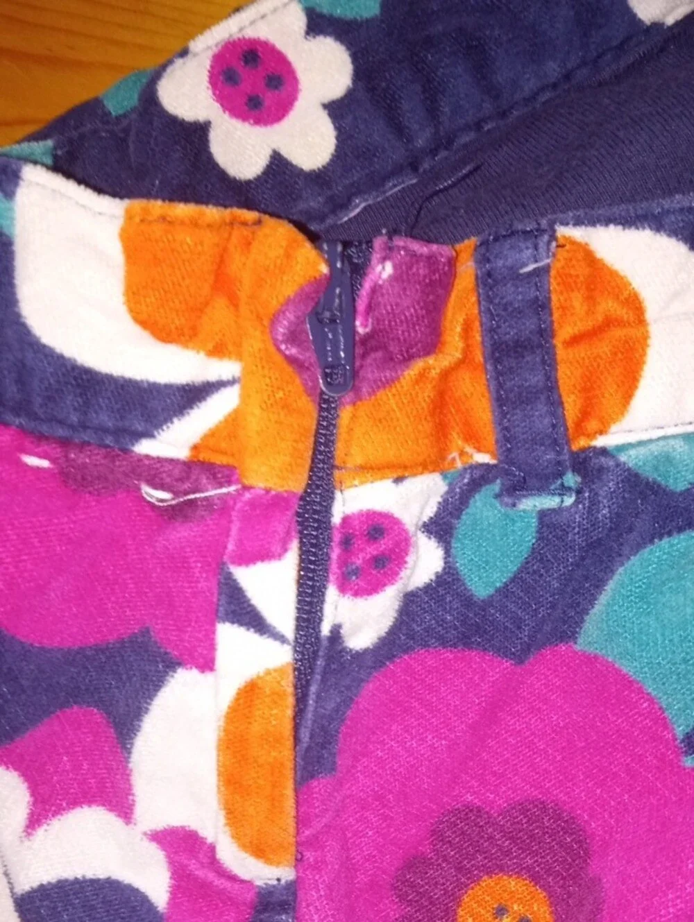 Gymboree Navy Skirt with Yellow, Pink and Teal Floral Print